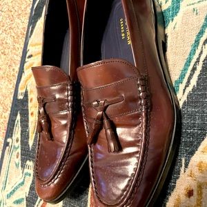 Cole Haan Grand Zero Pinch Tassel Loafers.
